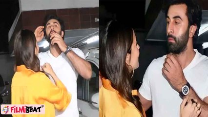 Alia Bhatt Ranbir Kapoor के बाल ठीक करती दिखीं, Pregnancy में ऐसे कर रही हैं Ranbir की Care *Video