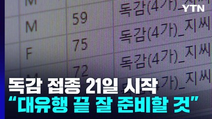 독감 예방접종 21일 시작..."대유행 끝 잘 준비할 것" / YTN