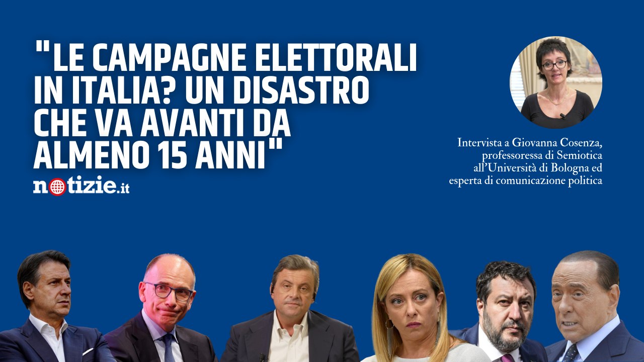 Elezioni, Giovanna Cosenza "Le campagne elettorali in Italia? Un