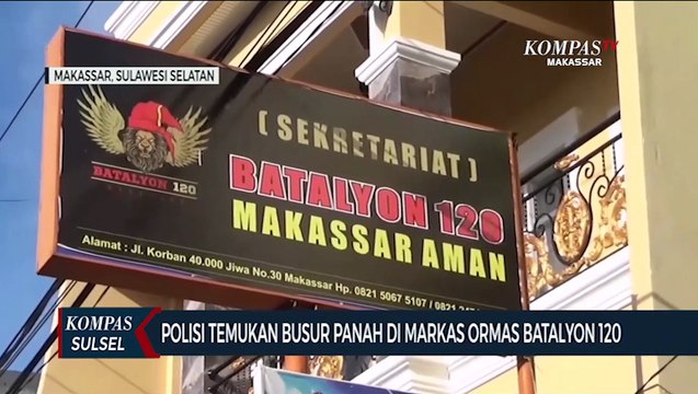 Polisi Temukan Busur Panah Di Markas Ormas Batalyon 120
