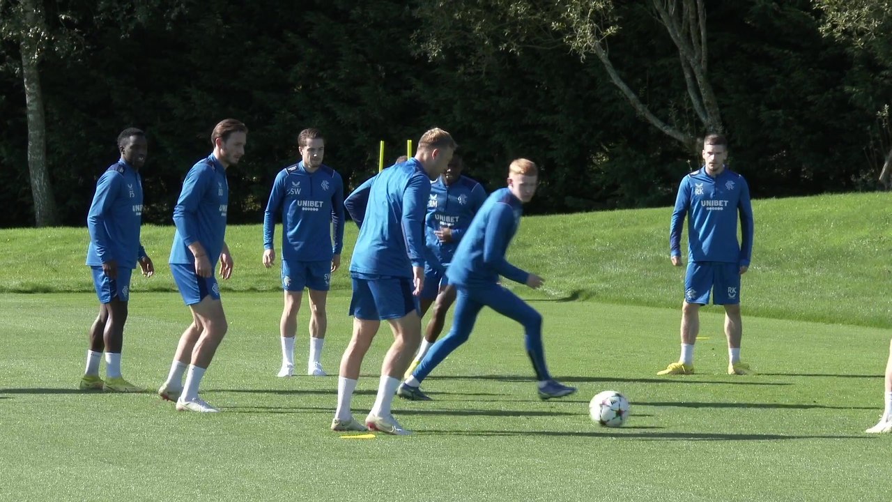 Glasgow Rangers training shots