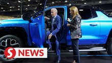 Biden declares Detroit is back at EV-focused car show