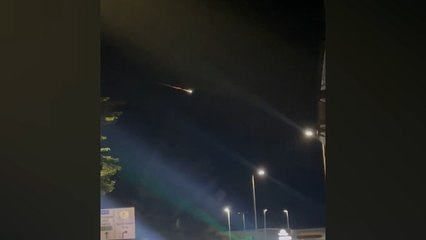 Gökyüzündeki gizemli ateş topu heyecan yarattı