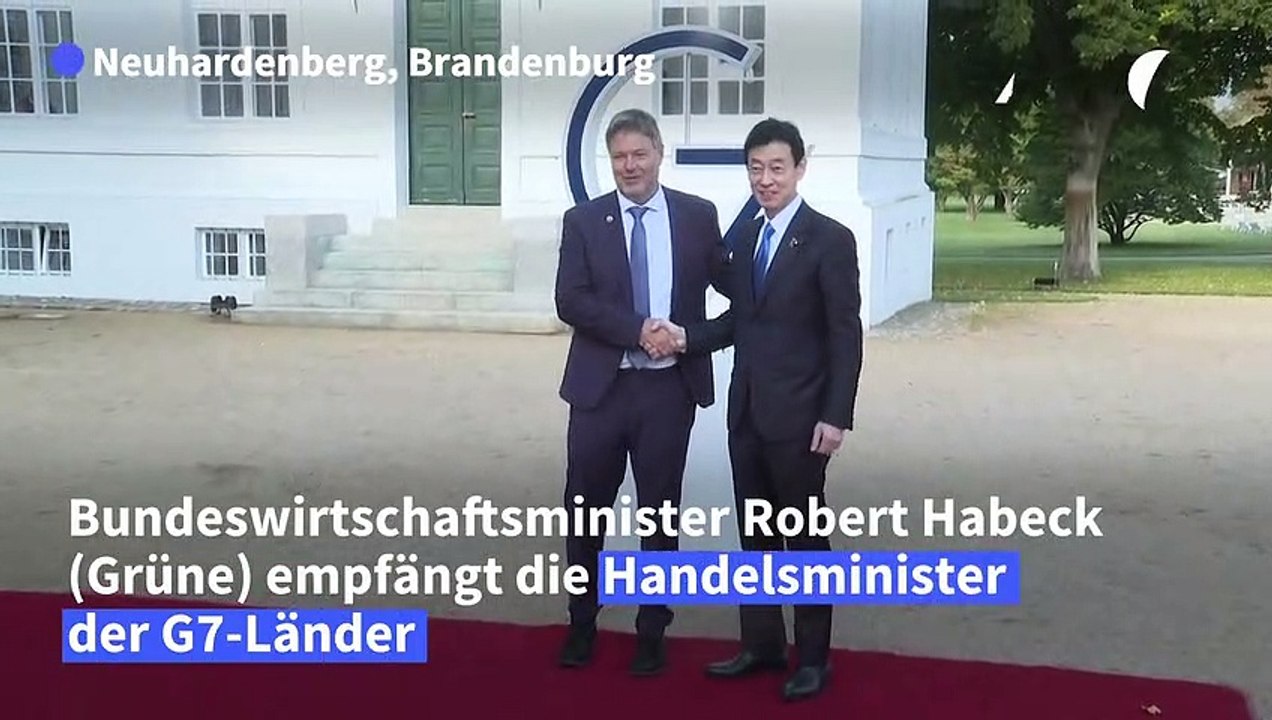 Habeck empfängt G7-Handelsminister in Neuhardenberg
