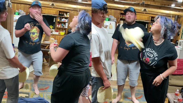 Man teaches cousins how to play the tortilla slap challenge