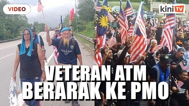 Veteran ATM serah memo pada PM selepas 5 hari jalan kaki
