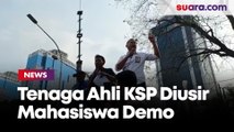 Dianggap Tak Berkompeten, Tenaga Ahli KSP Diusir Mahasiswa dari Mobil Komando