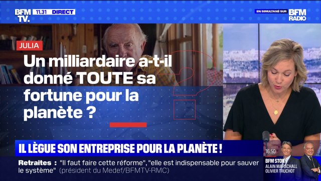 Un milliardaire a-t-il donné toute sa fortune pour la planète? BFMTV répond à vos questions