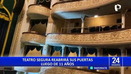 Teatro Manuel Segura reabrirá sus puertas este 15 de septiembre