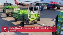 Kraliçe Elizabeth’in cenazesi için Türkiye’den 13 ton çiçek yola çıktı