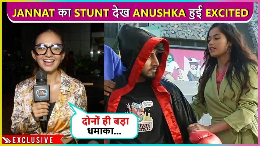Anushka Sen EPIC Reaction On Jannat Zubair's Stunts In KKK12 | Exclusive  Interview - video Dailymotion