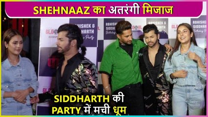 Shehnaaz Gill In Glamorous Avatar Arrives At Siddharth Nigam's Birthday Bash