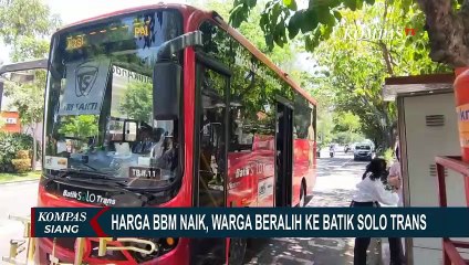 Harga BBM Melambung Tinggi, Sejumlah Warga Lebih Pilih Naik Batik Solo Trans, Gratis & Efisien!