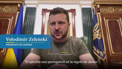 Zelenski habla de los daños causados en la región de Járkov
