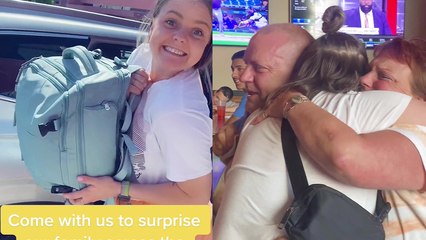 Sisters fly across the country to reunite with their family after over 2 years