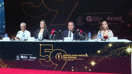 Antalya gündem haberleri | 59. Antalya Altın Portakal Film Festivali Tanıtımı Yapıldı. Muhittin Böcek: "O Kara Bulutların Sanatın Işığıyla Dağılacağına İnandık"