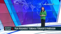 Detik-Detik Truk Pengangkut Tembakau Dibakar Orang Tak Dikenal yang Sebabkan Kerugian Rp 800 Juta