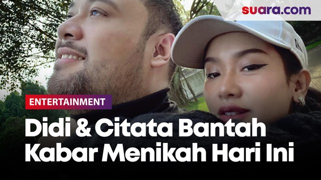 Pihak Didi Mahardika dan Cita Citata Bantah Kabar Menikah Hari Ini