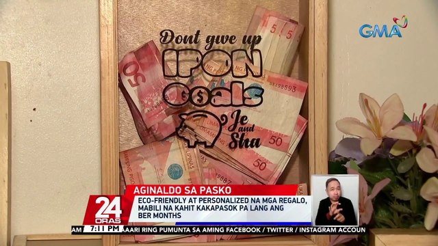 Eco-friendly at personalized na mga regalo, mabili na kahit kakapasok pa lang ang ber months | 24 Oras