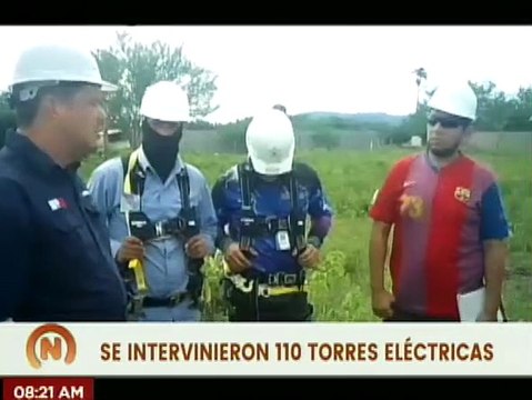 Corpoelec efectúa labores de mantenimiento preventivo en 110 torres eléctricas Yaracuy-Barquisimeto