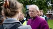 Archbishop of Canterbury Justin Welby meets with mourners paying their respects to Queen Elizabeth