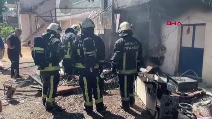 MÜSTAKİL EVDE ÇIKAN YANGINDA MADDİ HASAR MEYDANA GELDİ
