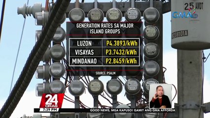 Ilang ahensya, nagpaliwanag kung bakit mas mataas ang singil ng kuryente sa Luzon | 24 Oras