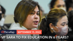 Sara Duterte tells Marcos, Congress: Give me P100B, I'll fix education in 6 years