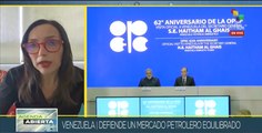 Venezuela y la OPEP respaldan un mercado petrolero sostenible
