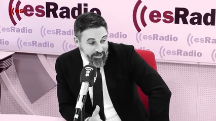 El shock de Santiago Abascal tras la pregunta de Losantos sobre Macarena y el "ladrón de bancos" Mario Conde