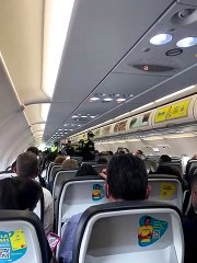 Avión detiene su despegue tras fuerte agresión de pasajera a una azafata