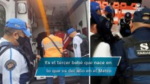¡Es niña! Mujer da a luz en estación El Rosario en Línea 6 del Metro