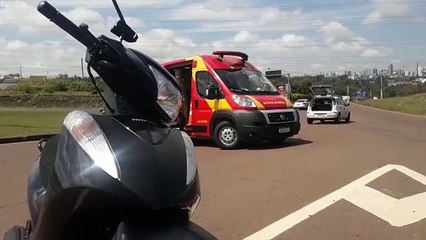 Motociclista fica ferido em acidente de trânsito no Bairro Claudete