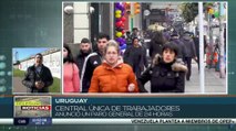 Trabajadores de Uruguay realizarán paro general contra la desigualdad y el hambre