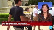 Reconociendo su deterioro físico, Roger Federer anunció su retiro del tenis profesional