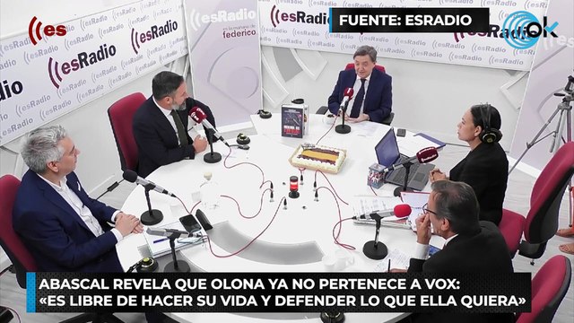 Abascal revela que Olona ya no pertenece a Vox «Es libre de hacer su vida y defender lo que ella quiera»
