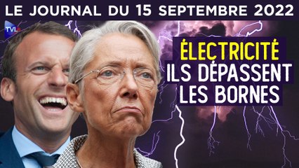 Electricité : la majorité dépasse les "Borne" - JT du jeudi 15 septembre 2022