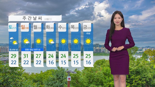[날씨] 오늘 내륙 늦더위…큰 일교차 주의 / YTN