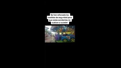 Una niña salió volando después de que el carrito de un juego mecánico fallara