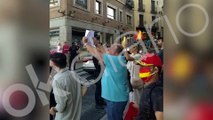 Pitos y abucheos a Sánchez en Toledo en el 2º acto de su campaña para 