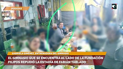 El gimnasio que se encuentra al lado de la Fundación Filipos repudió la estadía de Fabián Tablado