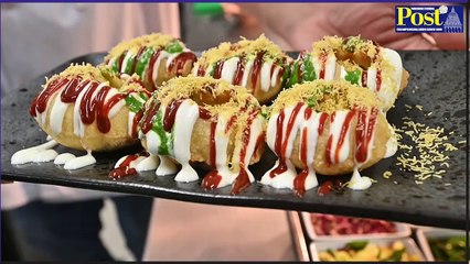 Watch the co-founder of Dastaan Leeds plate a popular Indian street food snack
