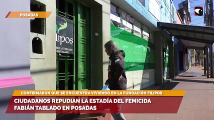 Ciudadanos repudian la estadía del femicida Fabián Tablado en Posadas
