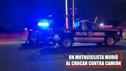 Un motociclista murió al estrellarse contra un camión en Circuito Metropolitano Sur