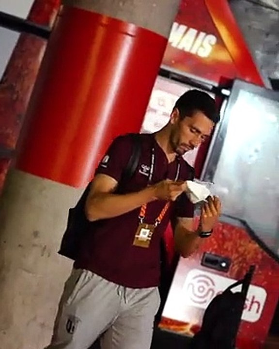 Chegada do Braga ao estádio
