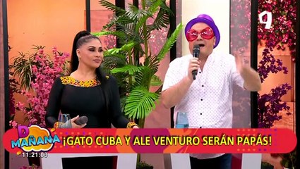 'Gato' Cuba y Ale Venturo confirman que tendrán un bebé: “Esperándote con los brazos abiertos”