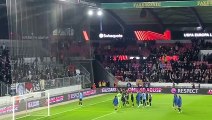 Midtjylland - Lazio, i giocatori chiedono scusa ai tifosi in Danimarca