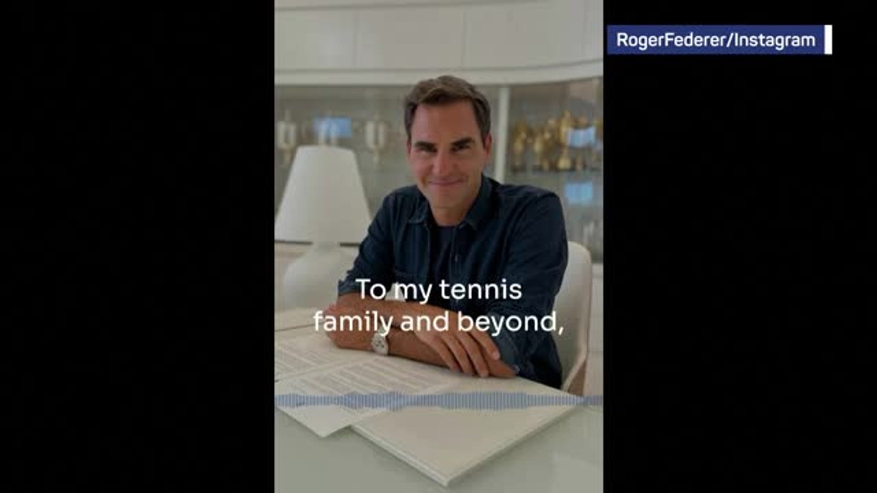 Roger Federer announces retirement on Instagram