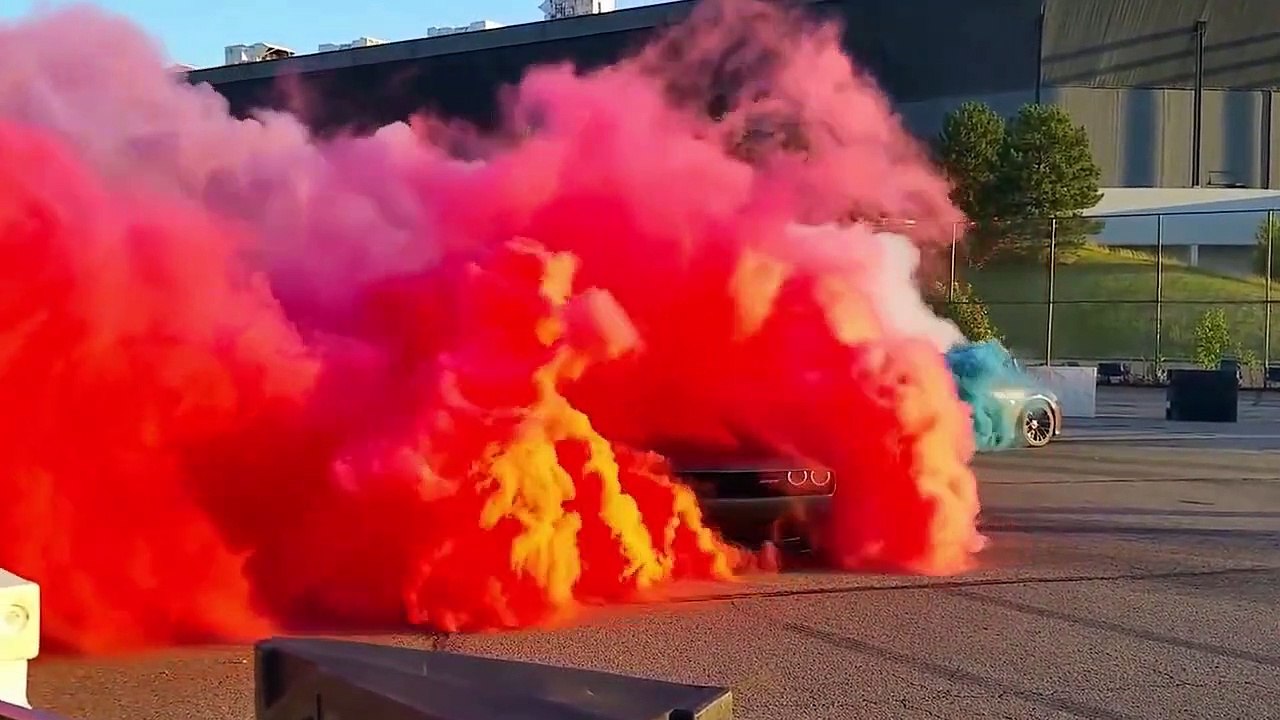 Crazy Dodge Burnouts and Drifting _ Made in Detroit