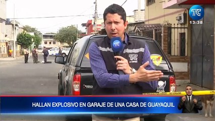 Encuentran explosivo en garaje de una casa de Guayaquil
